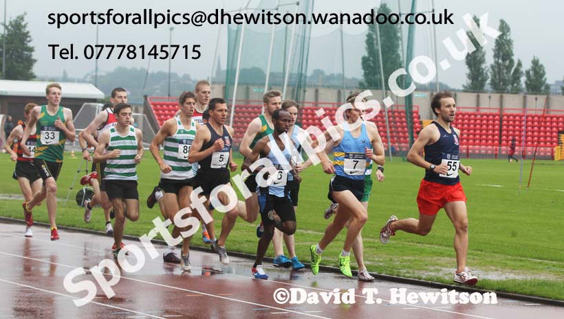 The 1500 metres, British National League, Division 1, Gateshead. Photo: David T. Hewitson/Sports for All Pics